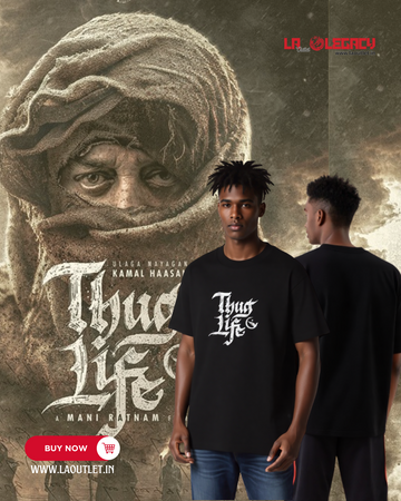 Thug life | Puff Print |Premium Oversized T-Shirt
