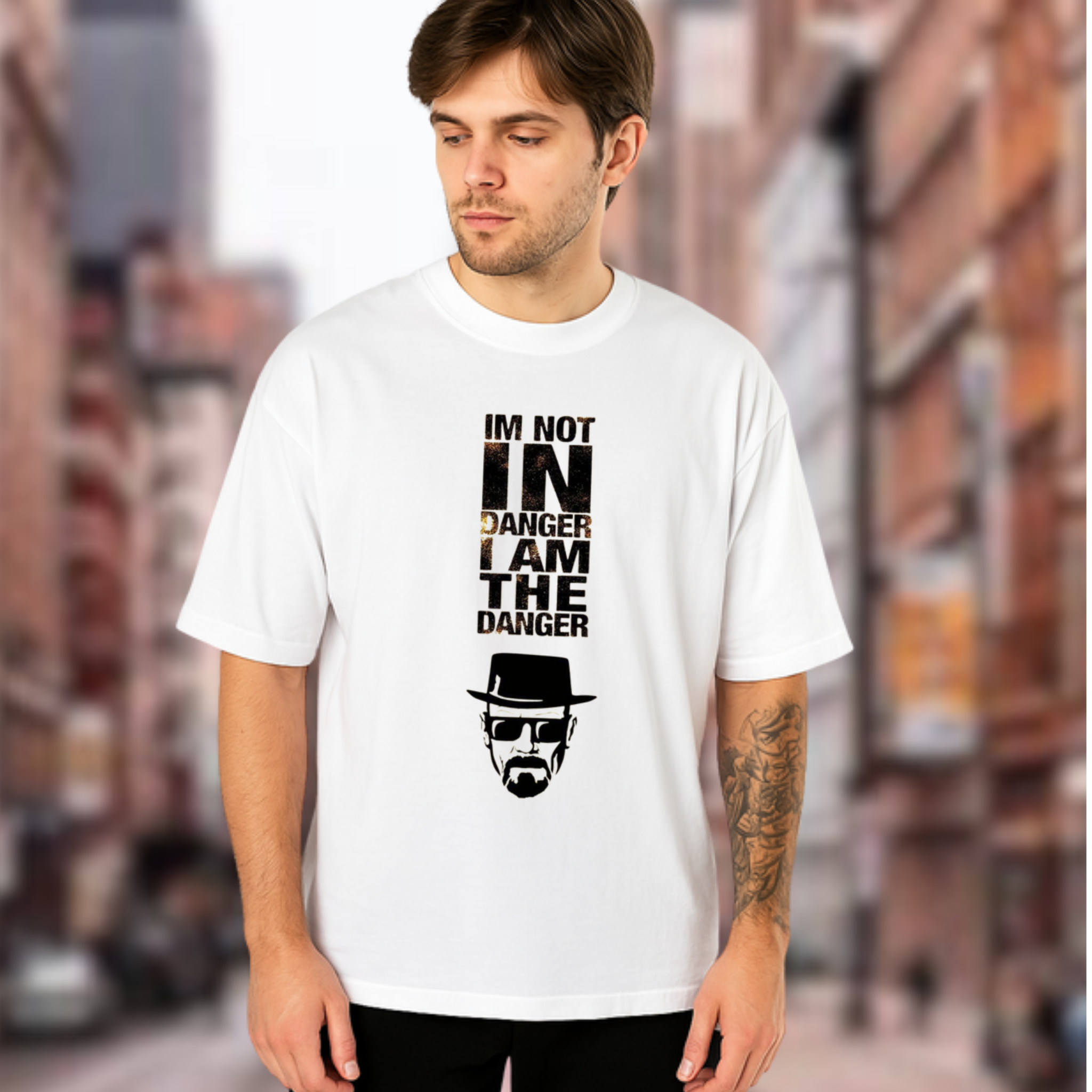 Iam Not in Danger Premium Oversize  T-shirt | Oversize T-Shirt | Braking Bad