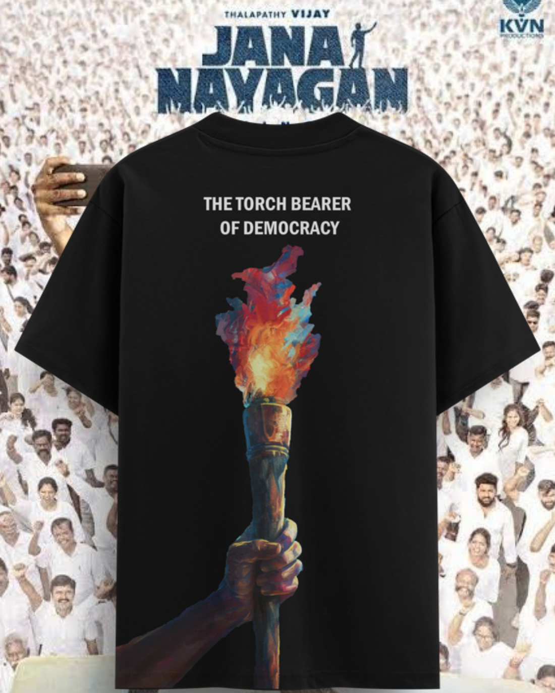 Jana Nayagan Thalapathy Printed Cotton  | Oversized T-Shirt
