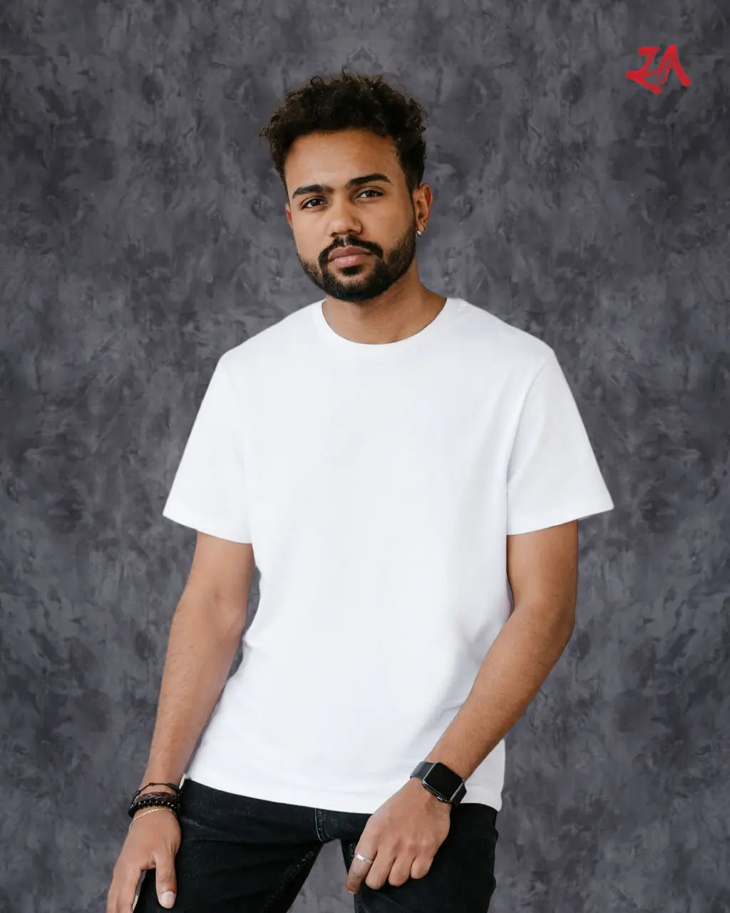 Bakki Printed Oversized white T-shirt