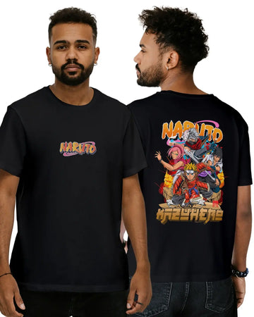 Naruto Oversized both side Printed T-Shirt
