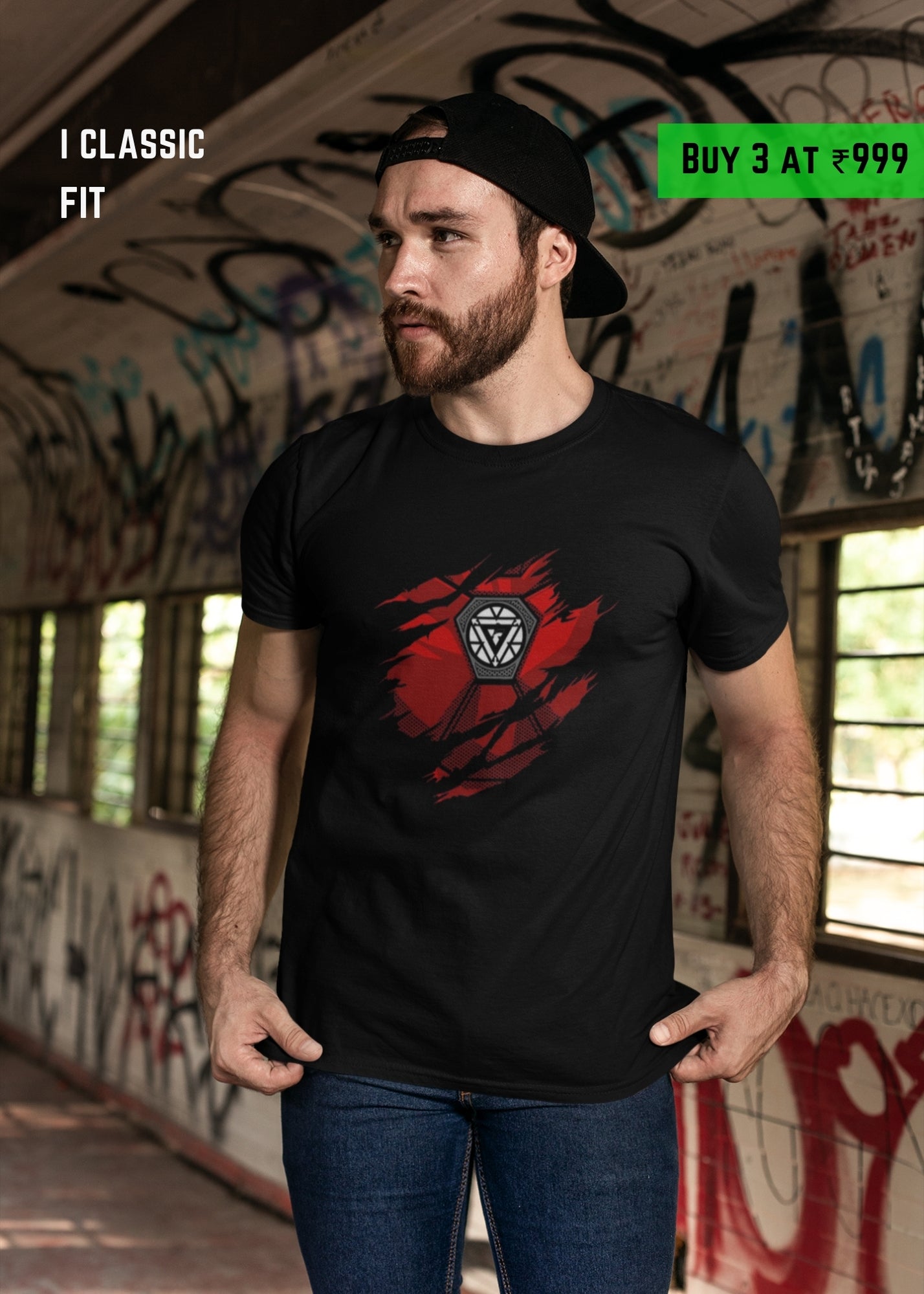 Arc Slash ironman LaLegacy | Round neck | classic fit T-Shirt