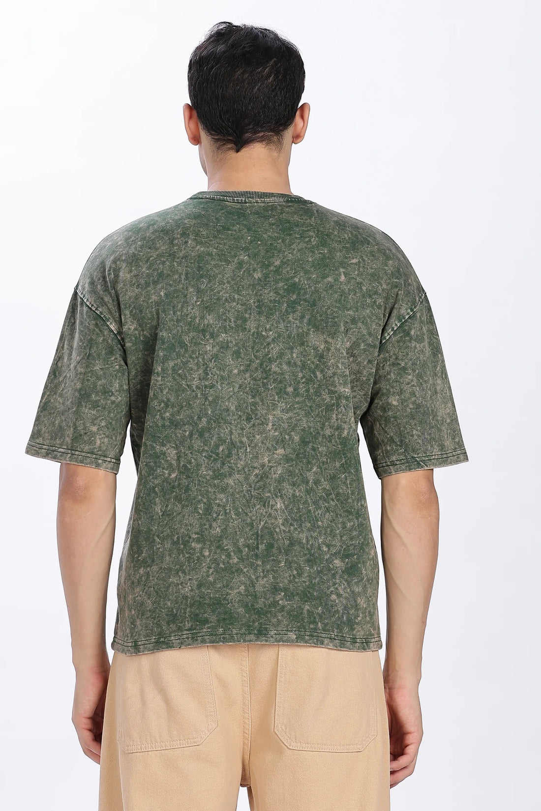 Acid wash Vintage look Oversized T-Shirt – Forest Fade| Premium oversize T-shirt Green