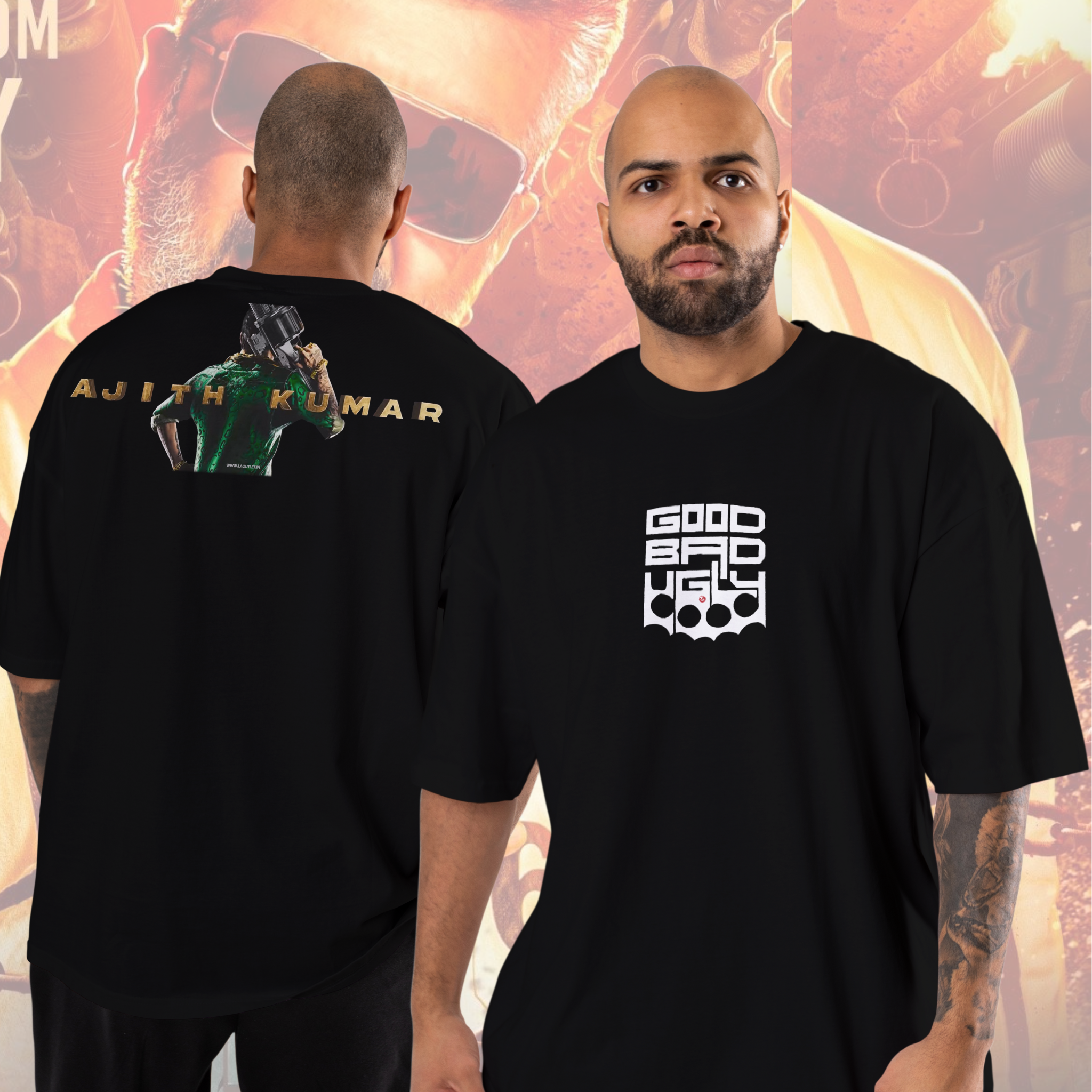 Good-Bad-Ugly AK version iv Premium Cotton | Oversized T-Shirt