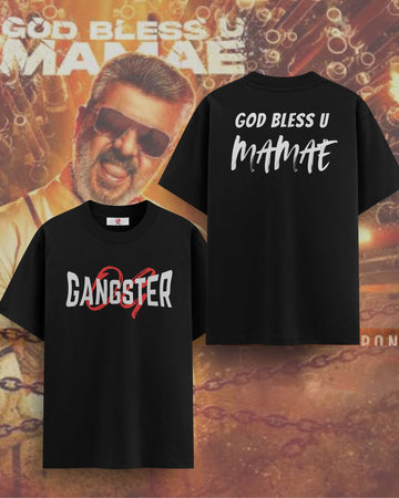 OG Gangster Good-Bad-Ugly AK Printed Cotton Lycra | Oversized T-Shirt