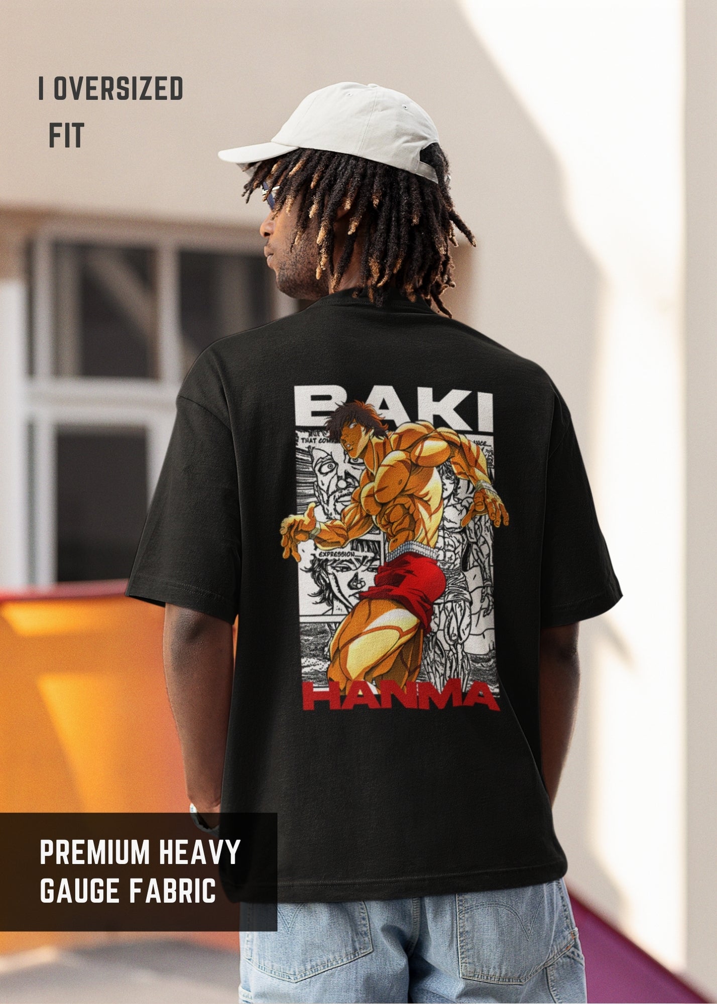 Baki Time Anime streetwear Oversized | Premium oversize Tshirt