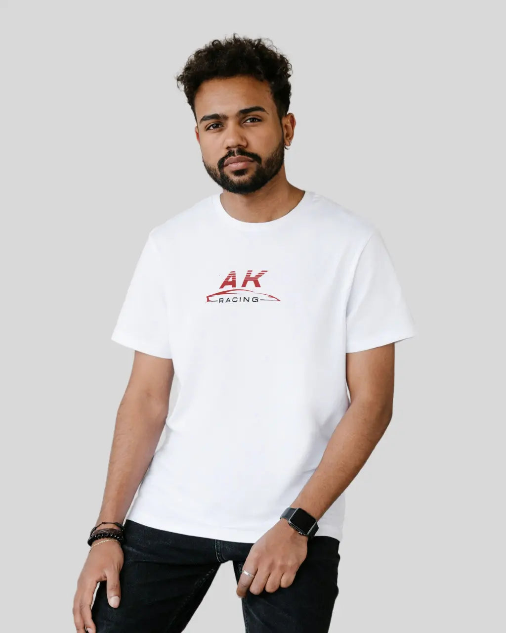 Ajithkumar Racing Printed Oversized T-Shirt
