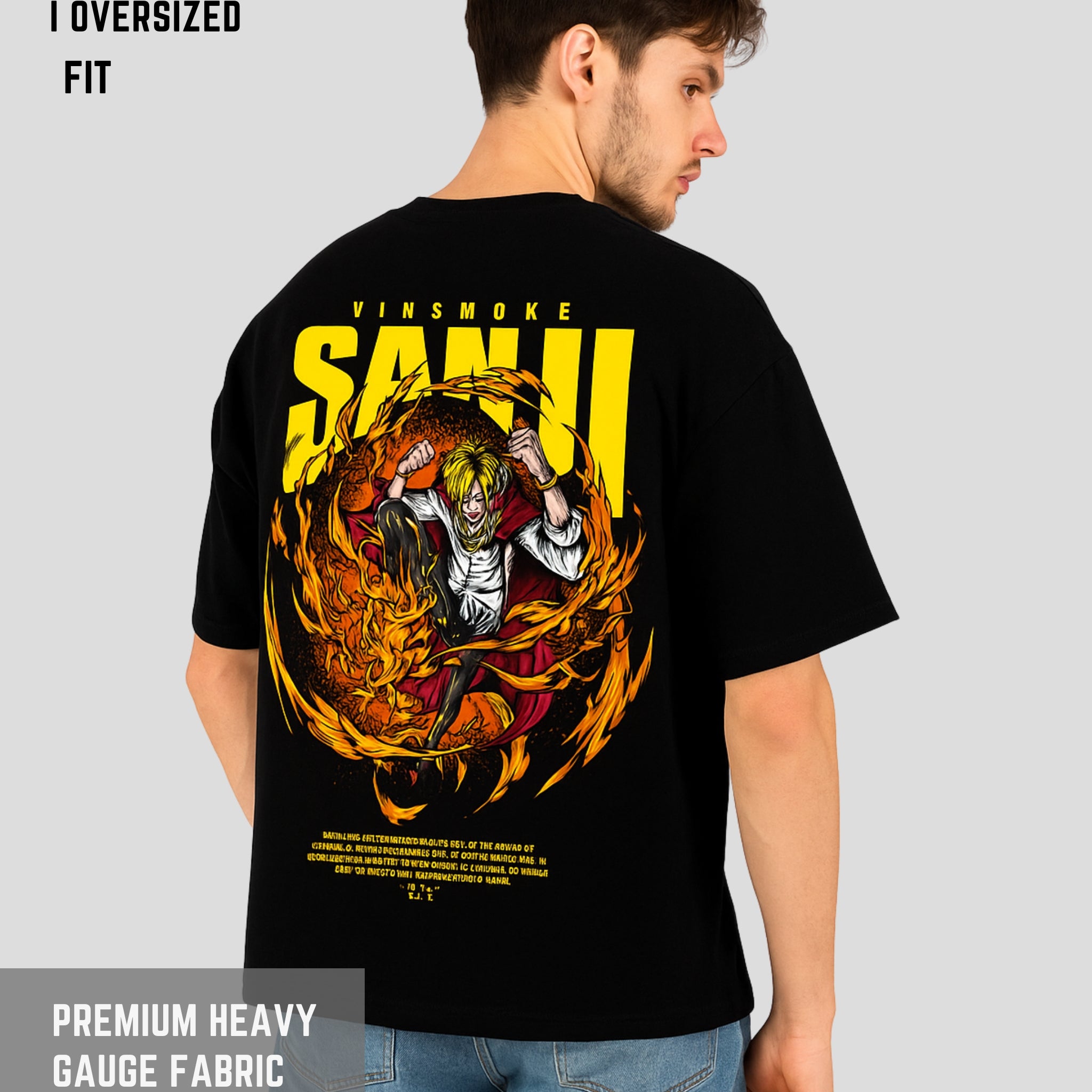 Vinsmoke Sanji - Onepiece Oversized T-shirt