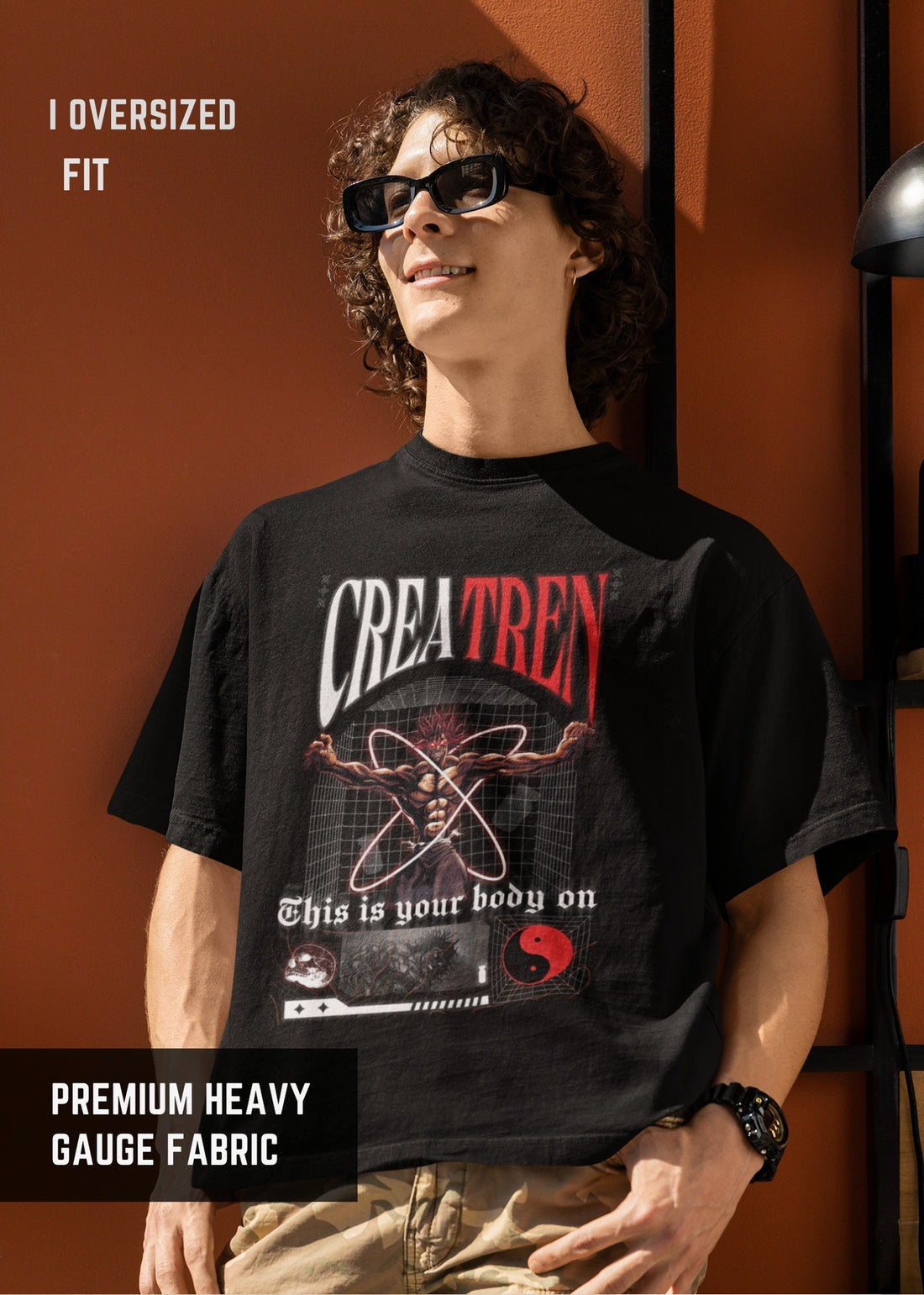 Creatren Anime streetwear Oversized | Premium oversize Tshirt