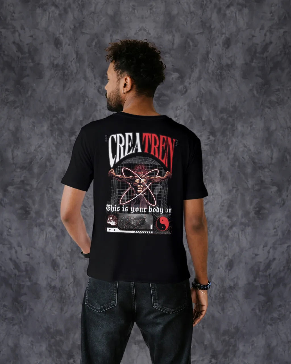 Creatren Oversize Black T-Shirt