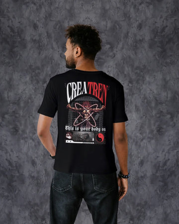 Creatren Oversize Black T-Shirt