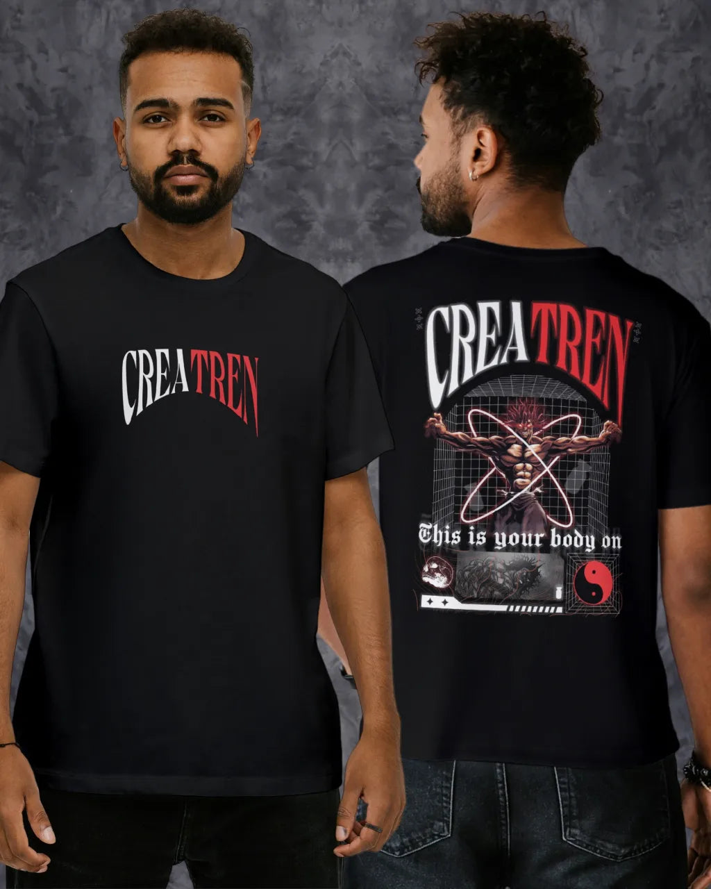 Creatren Oversize Black T-Shirt