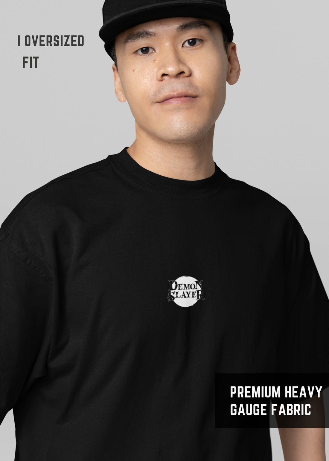 Demon Slayer Oversized Heavyweight Tee – Tanjiro, Zenitsu & Inosuke Edition streetwear Oversized | Premium OVERSIZED