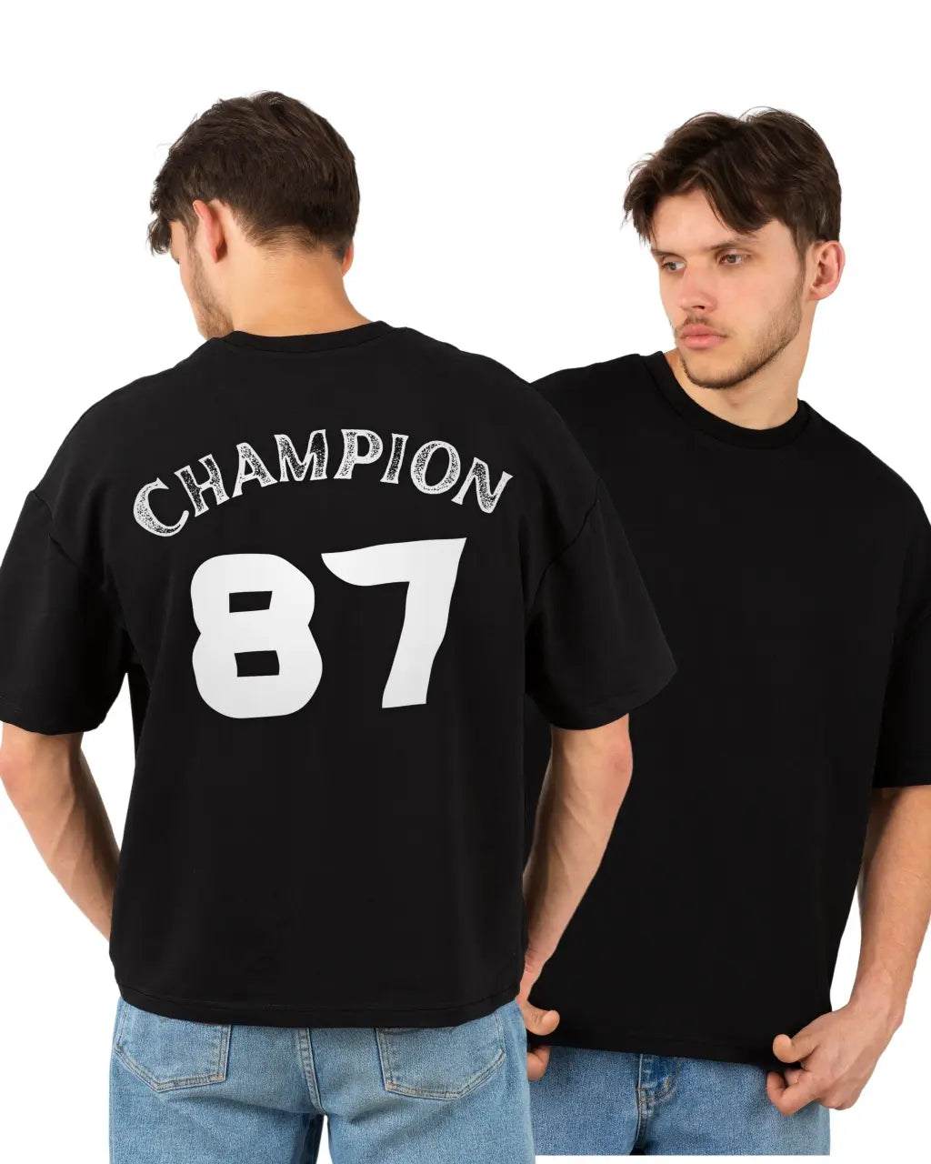 Champion 87 Printed Oversized Pure Cotton T-Shirt