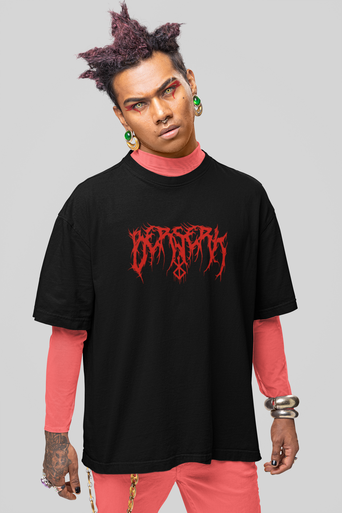 Dark Manga Horror Oversized Graphic Tee