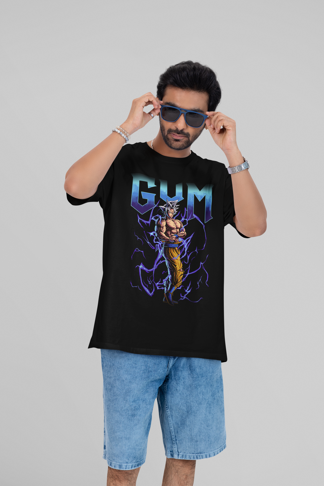 Anime Gym Bro's | Premium Oversize Printed T-shirt | Oversize T-Shirt
