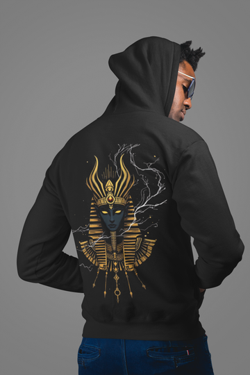 Pharaoh Lightning God Hoodie – Black & Gold | Streetwear