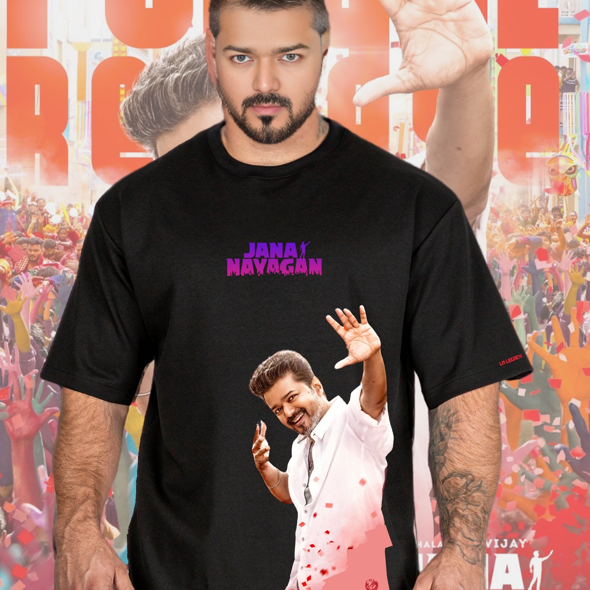 Jana Nayagan | Thalapathy version ii Premium Cotton | Oversized T-Shirt