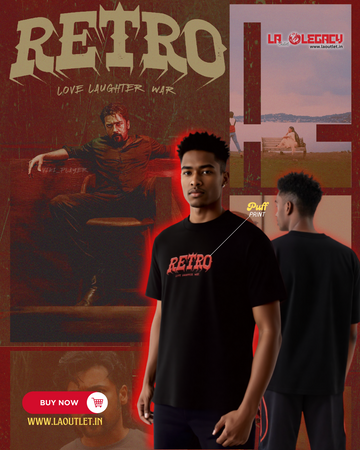 Retro | Puff Print |Premium Oversized T-Shirt