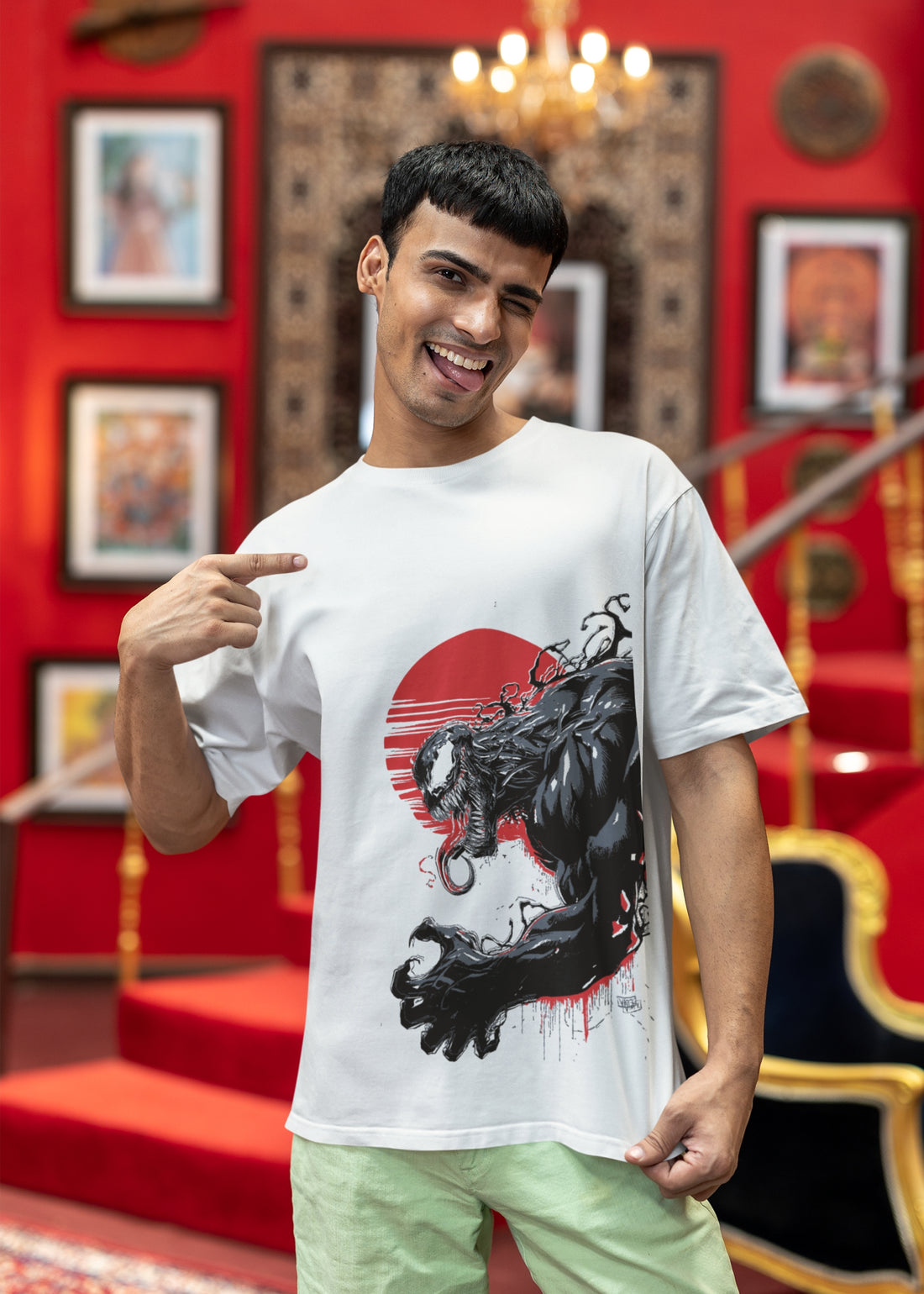 Venom-Inspired Oversized T-Shirt