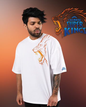 CSK IPL Chennai super kings  Premium Lycra Cotton | Oversized T-Shirt