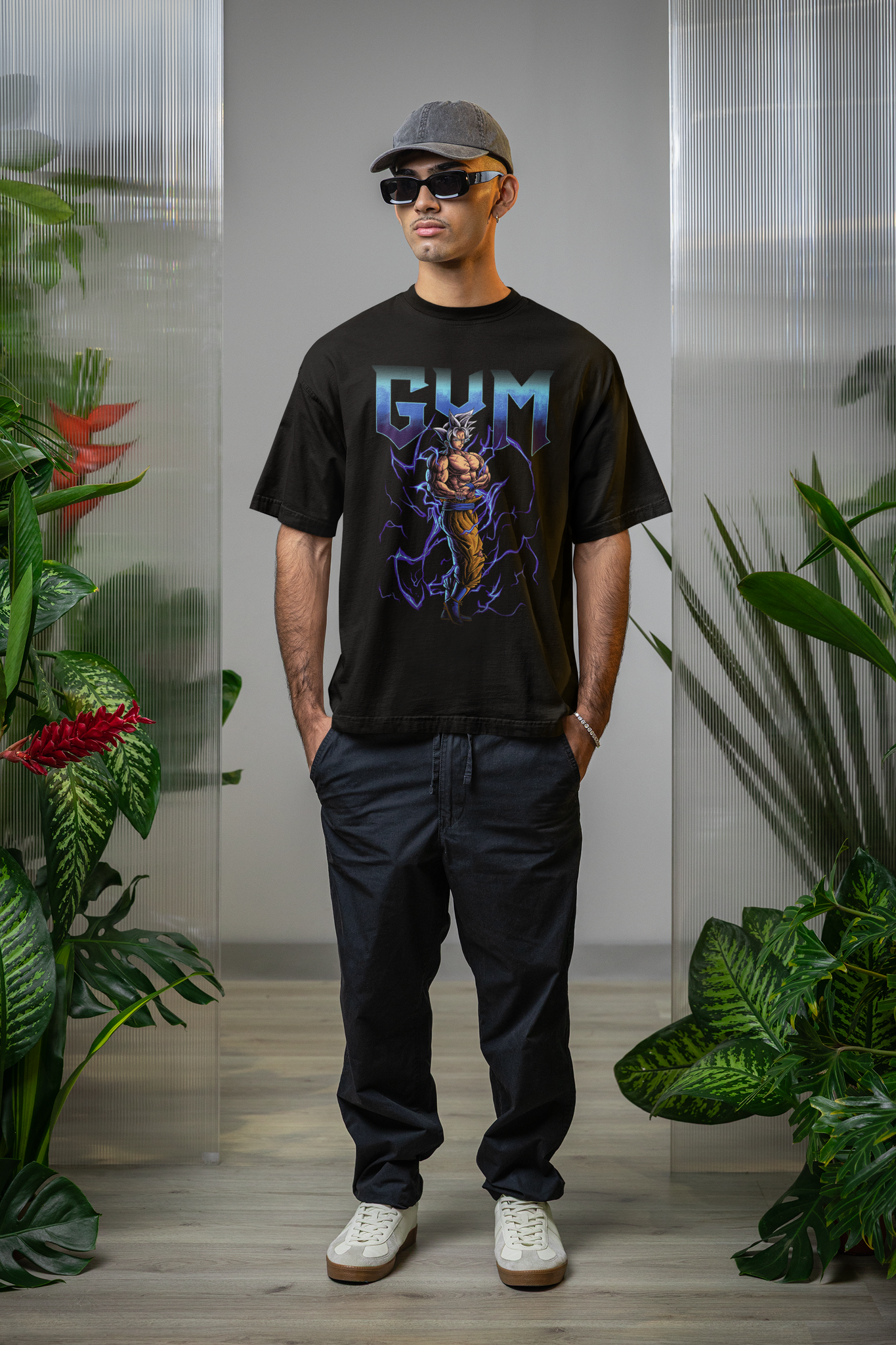 Anime Gym Bro's | Premium Oversize Printed T-shirt | Oversize T-Shirt