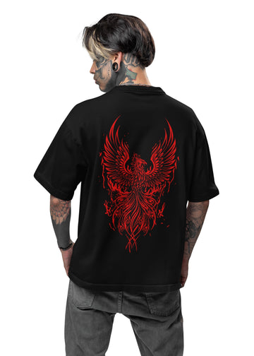 Phoenix graphic print | Premium Graphic T-Shirt – Limited Edition | Oversized Streetwear T-shirt – Unisex | White
