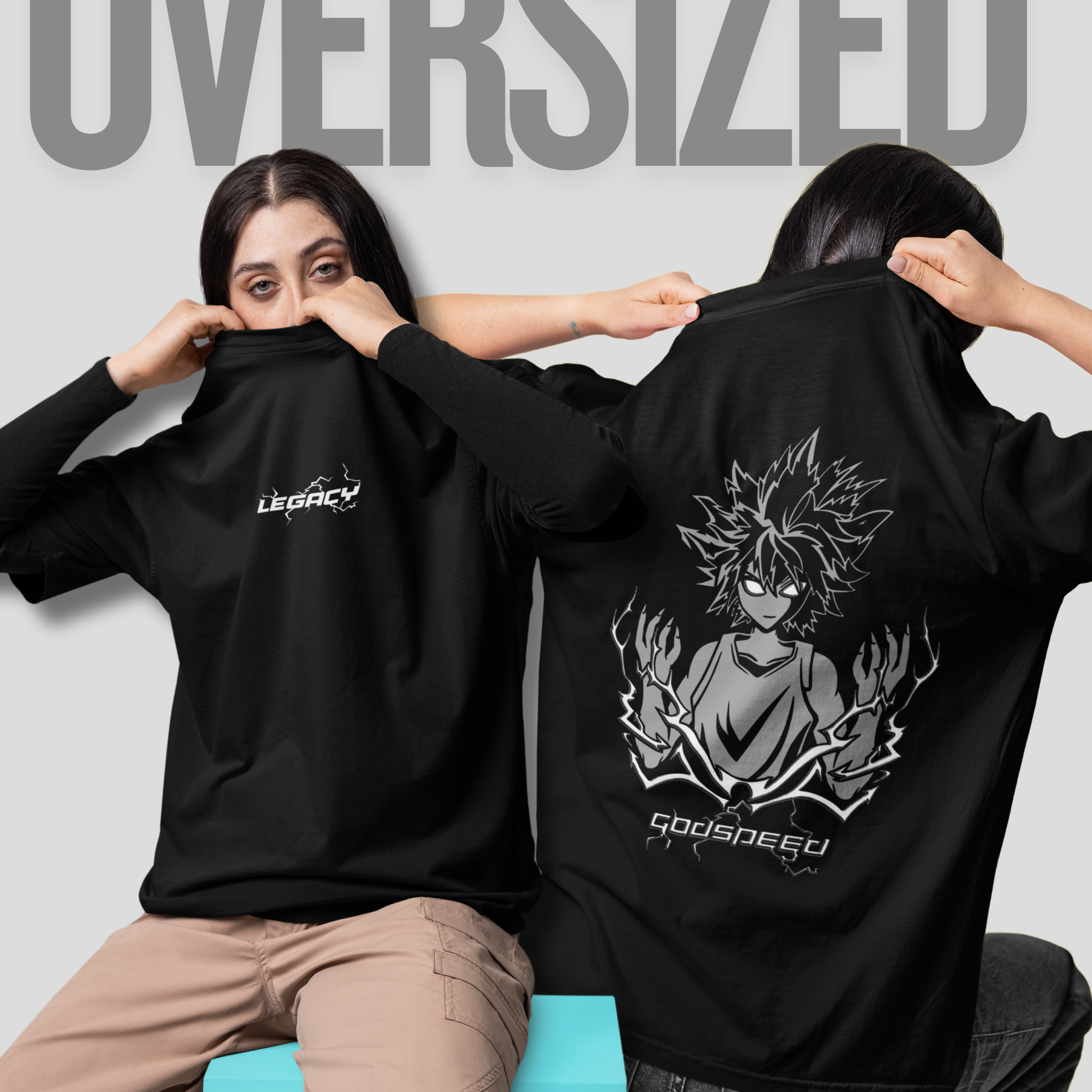 Unleash your innerspeed - " The GodSpeed " Oversized tshirt