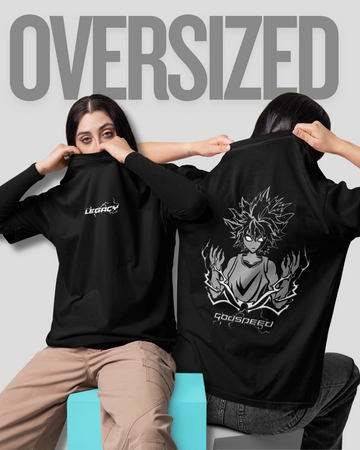 Unleash your innerspeed - " The GodSpeed " Oversized tshirt