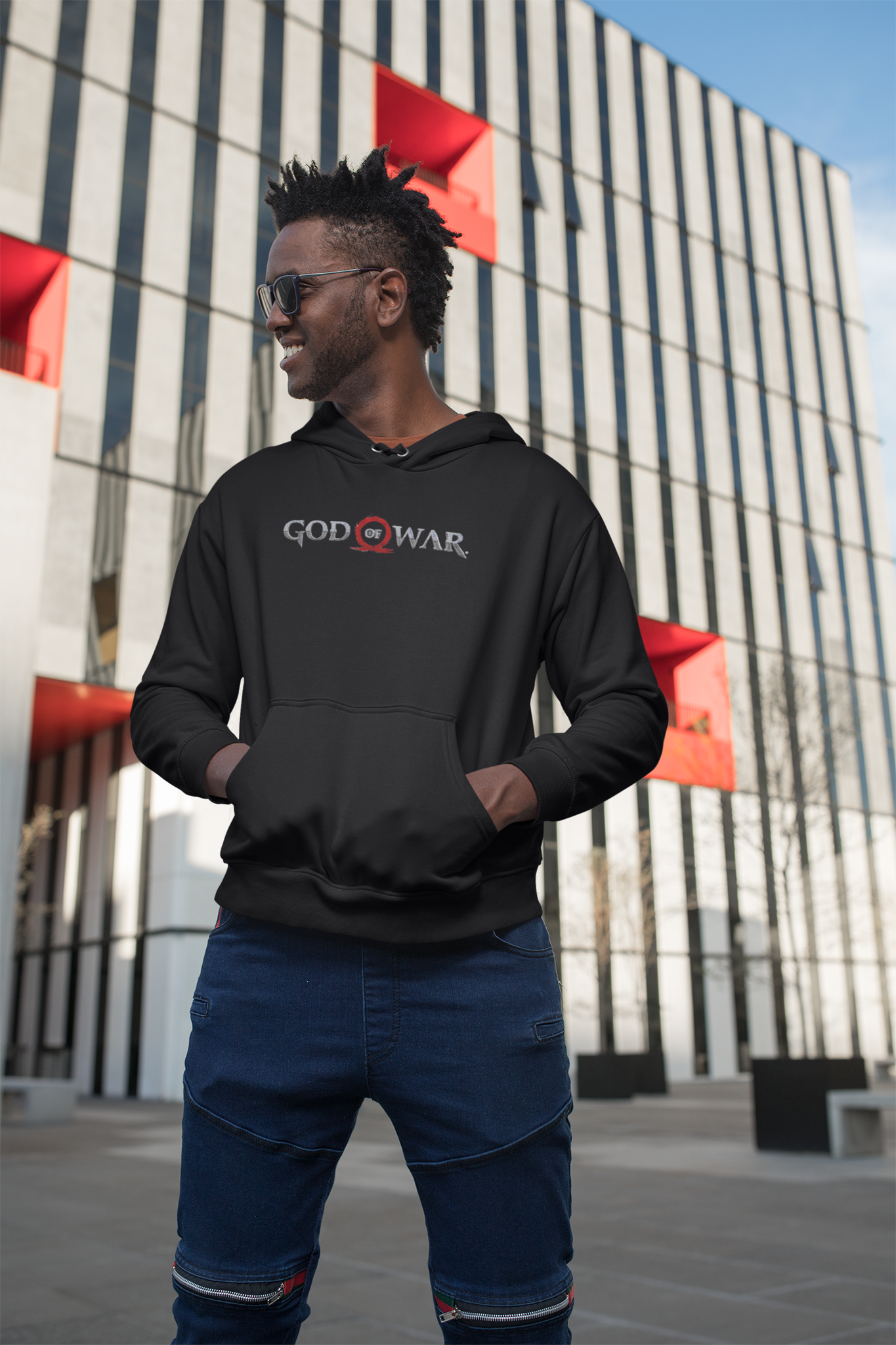 God of War Printed Hoodie – Kratos Gamer Pullover for Men & Women