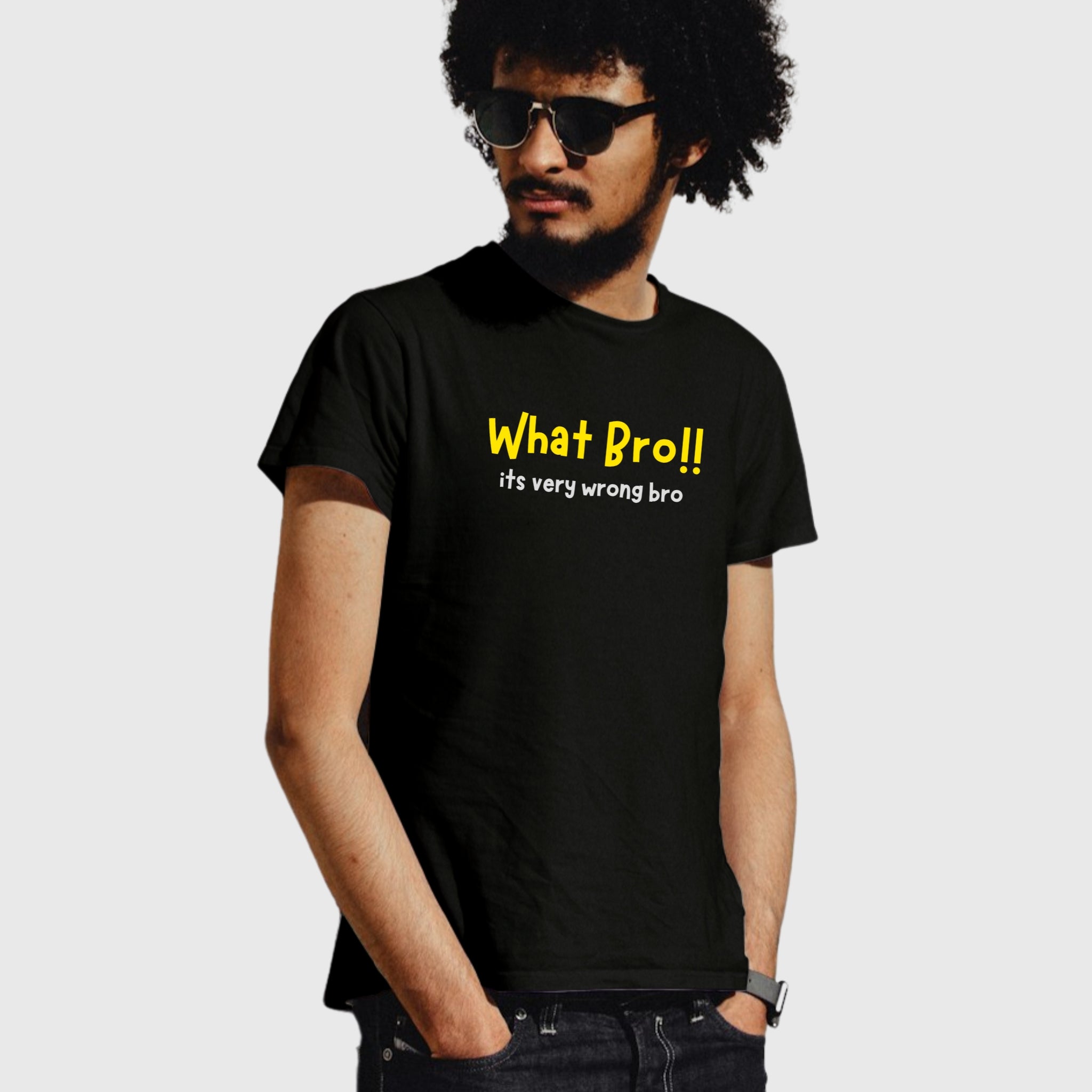 What bro!! | Thalapathy dialouge Premium Cotton | Classic Fit T-Shirt