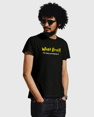 What bro!! | Thalapathy dialouge Premium Cotton | Classic Fit T-Shirt