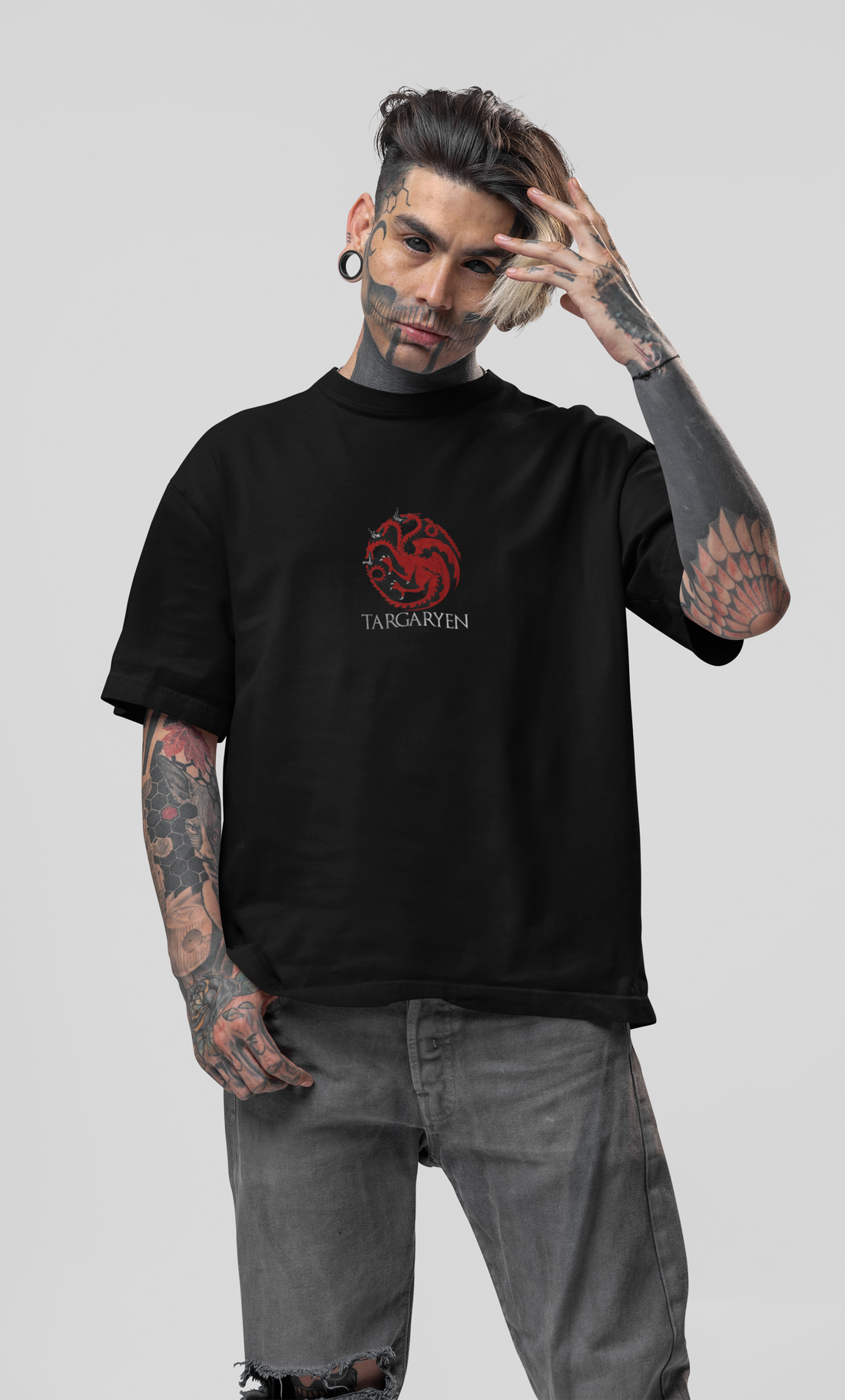 Game of Thrones Premium Oversize Printed T-shirt | Oversize T-Shirt