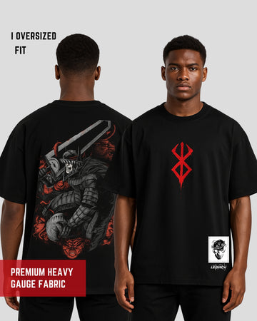 "Legacy Oversized Black T-Shirt with Puff Print & Patch Work & bold skull artwork. Premium cotton, relaxed streetwear fit. Unisex style – stand out with Legacy."