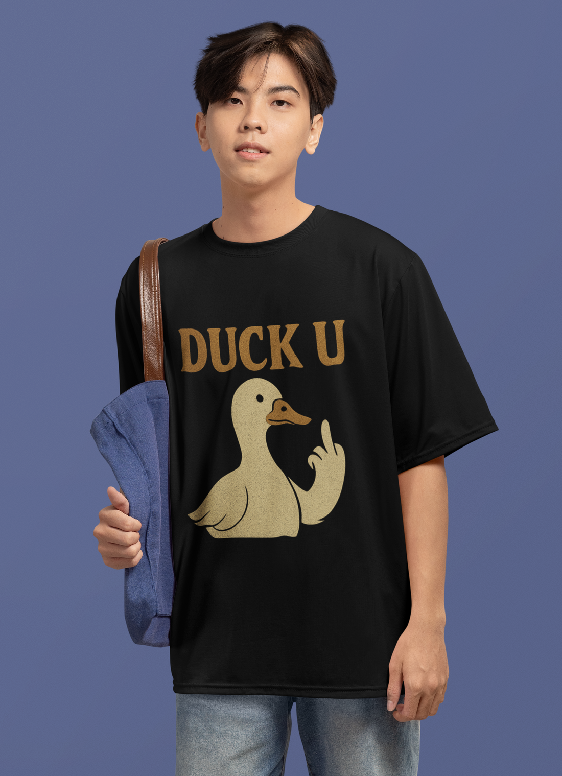 Duck U Oversized Graphic Tee – Unisex | Bold & Funny Streetwear