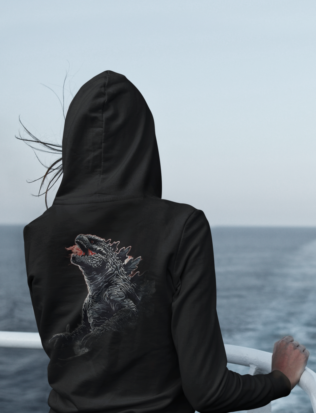 Godzilla Oversized Hoodie – Unisex | Front & Back Print