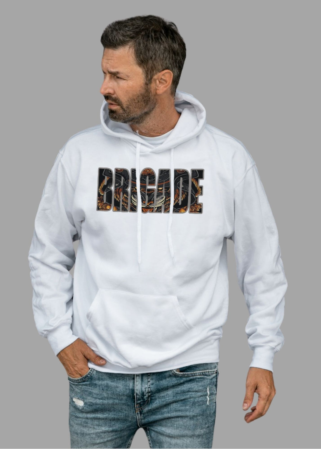 "BRIGADE" Hoodie — where streetwear meets samurai strength.