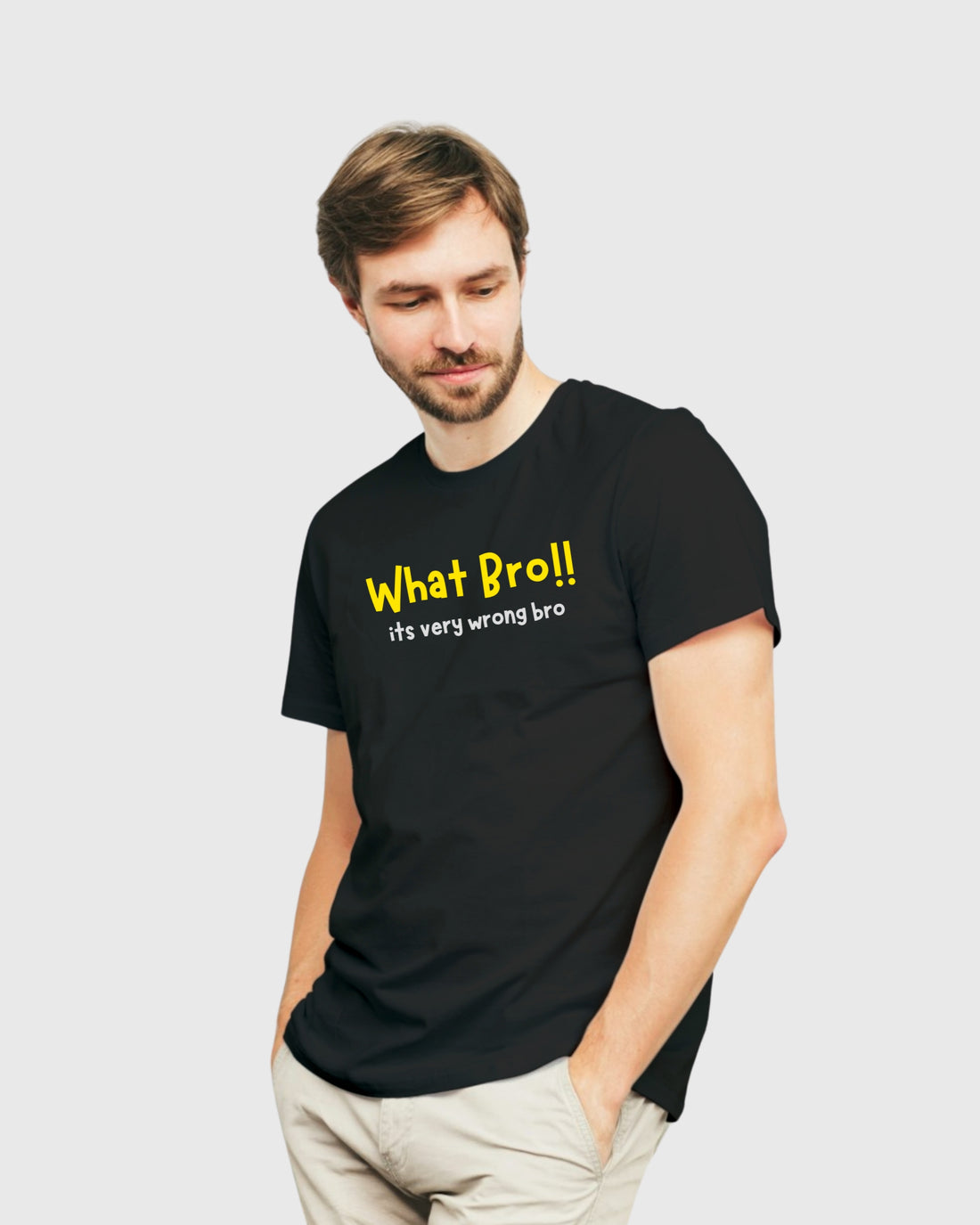 What bro!! | Thalapathy dialouge Premium Cotton | Classic Fit T-Shirt