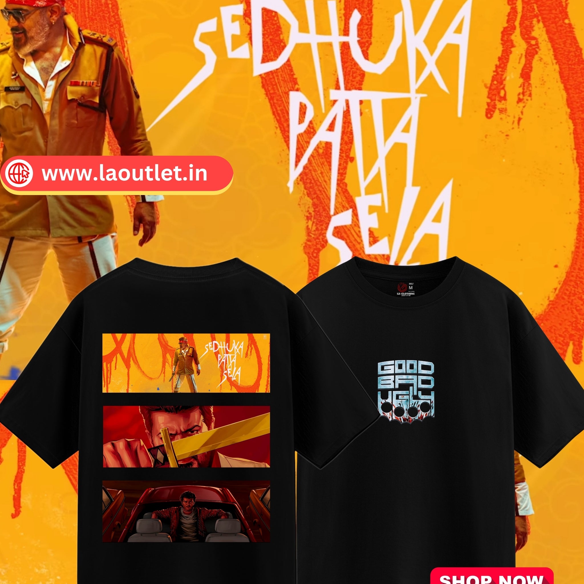 Good-Bad-Ugly AK version ix Premium Cotton | Oversized T-Shirt