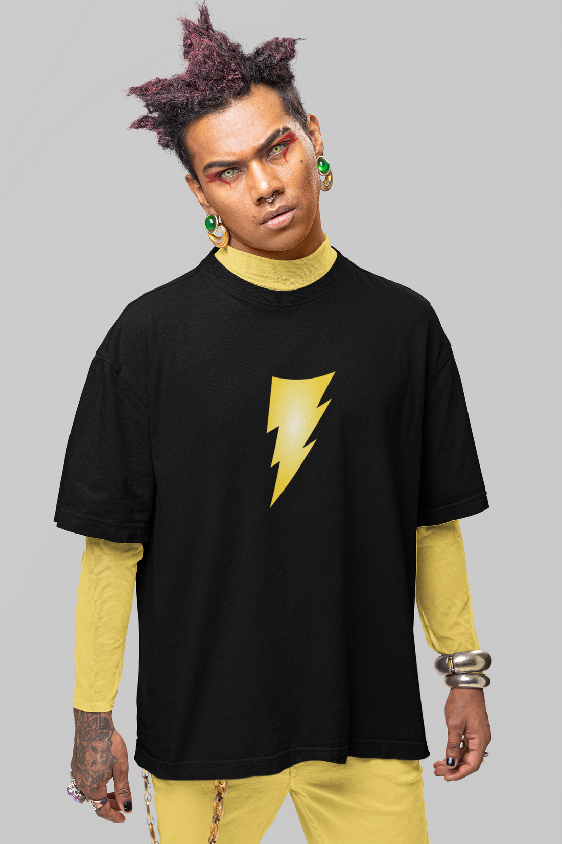 Black Adam Premium Oversize Printed T-shirt | Oversize T-Shirt